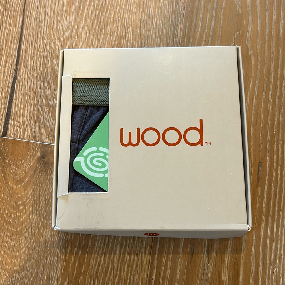 Wood Boxer Brief with fly size large NWT